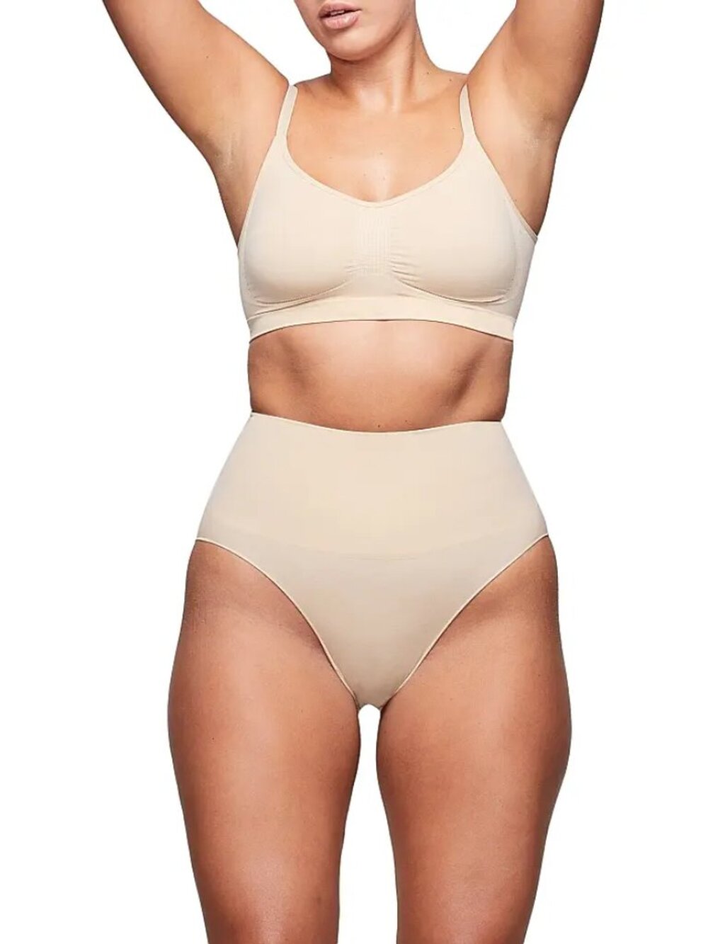 NIB SKIMS Body Core Strength Butt Lifting Brief - Clay XS - High Waist